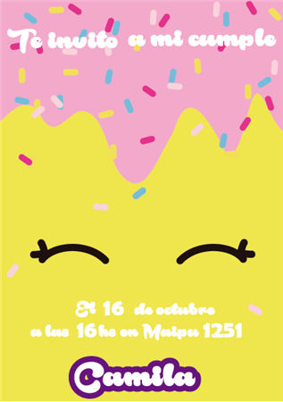 Invitación Shopkins Mod 1 Pers